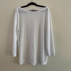 Loft White Shirt, Size Medium